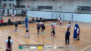 2023 Barbies Volleyball Tournament Women Div 1  Elim Rd Set 2 Barbies vs Scallywags [upl. by Shayn]