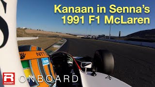 Kanaan Drives Sennas 1991 McLaren MP46 World Champion [upl. by Kean]