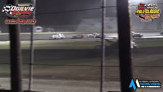 Ogilvie Raceway WISSOTA Pure Stock AMain 21st Annual Fall Classic 10524 [upl. by Hakceber]