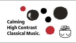 Baby Sensory  High contrast Mozart classical music fun Brain Development stop crying  black white [upl. by Mathian]