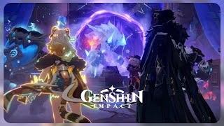 Natlan FullScale Abyss Invasion Cutscene  Genshin Impact 51 [upl. by Moser]