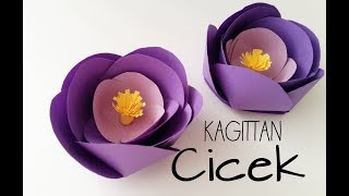 Kagittan Cicek kolay CICEK yapimi [upl. by Jenkel63]