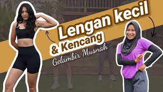 20 MENIT Lengan kecil dan kencang  LEMAK LENGAN MUSNAH  dumbells workout [upl. by Monte]