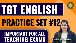 ENGLISH GRAMMAR SPECIAL PRACTICE SET  12 BY NISHA SHARMA ACHIEVERS ACADEMY [upl. by Odele193]