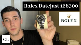 Rolex Datejust Rhodium 126300 Review [upl. by Etnemelc]