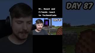 Mrbeast Reacts to Technoblades Death shorts [upl. by Ynohtnakram]