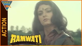 Ramwati Hindi Movie  Upasana Singh Best Fight Scene  Eagle Hindi Movies [upl. by Ahsienom]