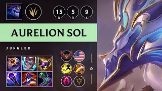 Aurelion Sol Jungle vs Nidalee Triple Kill Dominating  NA Grandmaster Patch 1417 [upl. by Nairadal]