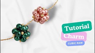 Tutorial cubo in cubic raw con perle da 6mm [upl. by Annetta]