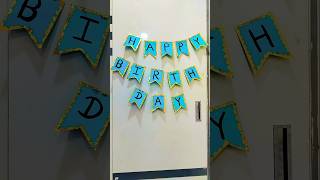 Diy birthday banner diy youtubeshort short trending viralshorts birthday banner [upl. by Oraneg]