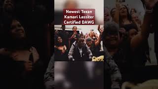 Kamari Lassiter HYPED Reaction To Being A Texan [upl. by Orecul]