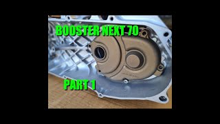 MBK BOOSTER NEXT 70  PART 1 Carters moteur  transmission [upl. by Lashar]