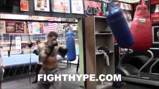 GABRIEL ROSADO BANGS THE HEAVY BAG IN PREPARATION FOR DAVID LEMIEUX SHOWDOWN [upl. by Kenweigh]