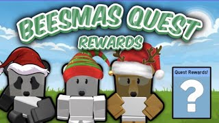 All Beesmas 2024 Quest Rewards From Panda Bear Polar Bear and Science Bear  Bee Swarm Simulator [upl. by Noreht]