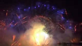 London Fireworks on New Years Day 2008  New Year Live  BBC One [upl. by Fabiano642]