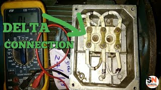 3 PHASE MOTOR DELTA CONNECTION [upl. by Yaakov]