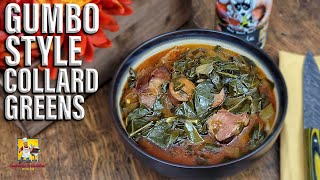 Gumbo Style Collard Greens  Thanksgiving Side Dishes [upl. by Alorac497]