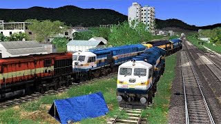 Derailed  Junction Switched Against Service  EMD amp ALco Locomotive Derailment At END [upl. by Werdma]