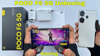 Poco F6 5G unboxing and gaming test and all features Snapdragon 8s Gen 3 CPU 50MP Sony Camera [upl. by Yerroc263]