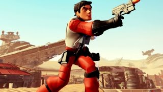 Disney Infinity 30  Poe Dameron Level 20 Showcase  Power Disc Force Awakens Playset [upl. by Eenhpad]