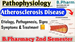 atherosclerosis pathophysiology b pharmacyatherosclerosis pathophysiology in hindiarteriosclerosis [upl. by Jaco]