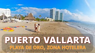 Paseo completo de Playa de Oro Beach Zona Hotelera Hotel Zone Puerto Vallarta Jalisco México 😎 [upl. by Casimir]