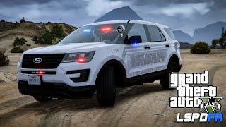 Blaine County Sheriff Raw  Ghost Livery  GTA 5 LSPDFR [upl. by Ateekahs]