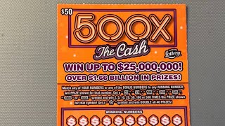 500X THE CASH SCRATCH OFF WIN FROM THE FLORIDA LOTTERY [upl. by Wojak885]