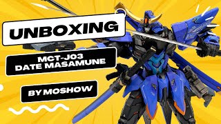 Unboxing  MoShow MCTJ03 Progenitor Effect Date Masamune  172 Scale Metal Frame Diecast figure [upl. by Paula]