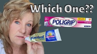 Fixodent VS Poligrip Denture Adhesive Review [upl. by Ettelliw]