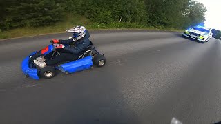 Gokart vs Police Insane Police Chase [upl. by Amethist]