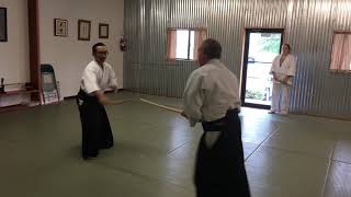 Kashiwaya sensei’s Kengi Bokken movements 1 [upl. by Stormi]