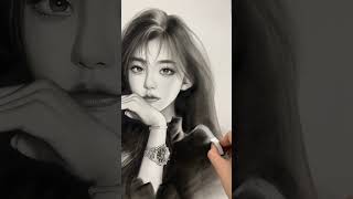 Portrait Pencil Sketch  Realistic Shading Techniques Revealed shorts [upl. by Adnuhsor]