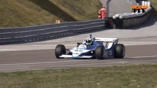 Ligier JS11 Cosworth Formula One pure Sound at Spa amp Dijon [upl. by Pirzada]