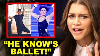 Zendaya Reacts To Tom Hollands Most Iconic Dance Videos [upl. by Ahcatan188]