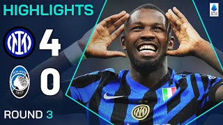 INTERATALANTA 40  HIGHLIGHTS  Thuram nets brace in San Siro goalfest  Serie A 202425 [upl. by Ruphina]