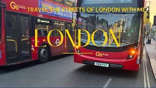 LONDON BUS RIDE 🇬🇧  BUS 12 to DULWICH LIBRARY  4K  SIGHTSEEING TOUR [upl. by Modeerf]