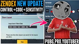 NEW Zendex Update Control Code And Sensitivity Code 2021  PUBG MOBILE  Blazed Gaming [upl. by Oah]