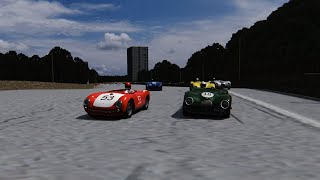 1953 Porsche 550 Spyder at Circuit de Pedralbes Spain [upl. by Wettam69]