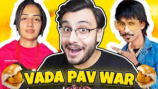 VADA PAV GIRL WAR IN DELHI [upl. by Onairot]