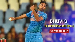 Bhuvaneshwar Kumars Classic Swing Bowling Opening Spell vs Australia 2nd Odi 2017  Kolkata [upl. by Burtie]