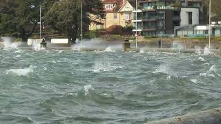 STORM NELSON SANDBANKS POOLE DORSET 🌀⛈️ [upl. by Fasa]