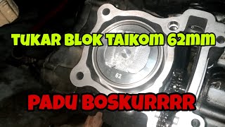 135lc tukar block besi taikom 62mm  paduu [upl. by Zack]