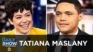 Tatiana Maslany  Finding Empathy for Characters in “Destroyer” and “Network”  The Daily Show [upl. by Xaviera]