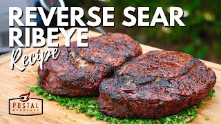 Reverse Sear Ribeye Steak With Board Sauce Recipe  How to Grill Ribeye Steak [upl. by Kusin]