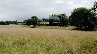 70000 Britannia Climbing out of Hildenborough on the Garden Of England Lunchtime Tour train [upl. by Comstock]