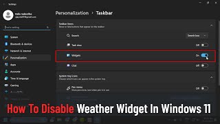 How To Disable Weather Widget In Windows 11 Tutorial [upl. by Eletnahs]