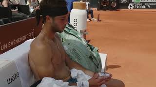 Tomas Martin Etcheverry shirtless in Lyon [upl. by Axela586]