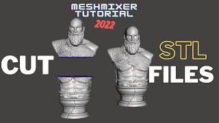 How to Cut STLOBJ Files  Meshmixer Tutorial 2022  3D Printing Guide for newbies [upl. by Elke]