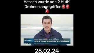 Fregatte Hessen wurde angegriffen im Roten Meer  video youtube Fregatte viral [upl. by Durwyn]